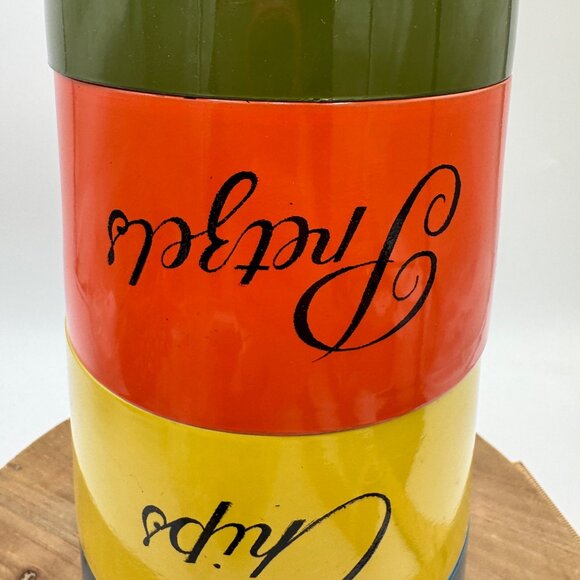 Set of 4 Vintage Nesting Snack Bowl by Nasco popcorn chips pretzels nuts melamin - Picture 6 of 16